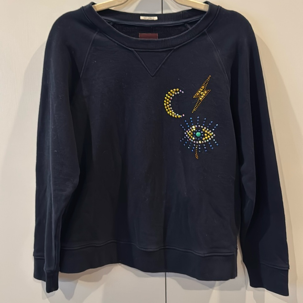 MOTHER NAVY SWEATSHIRT